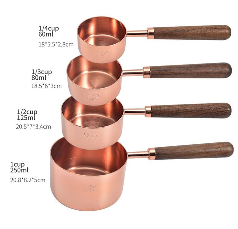 Copper Plated Measuring Set by Tilly